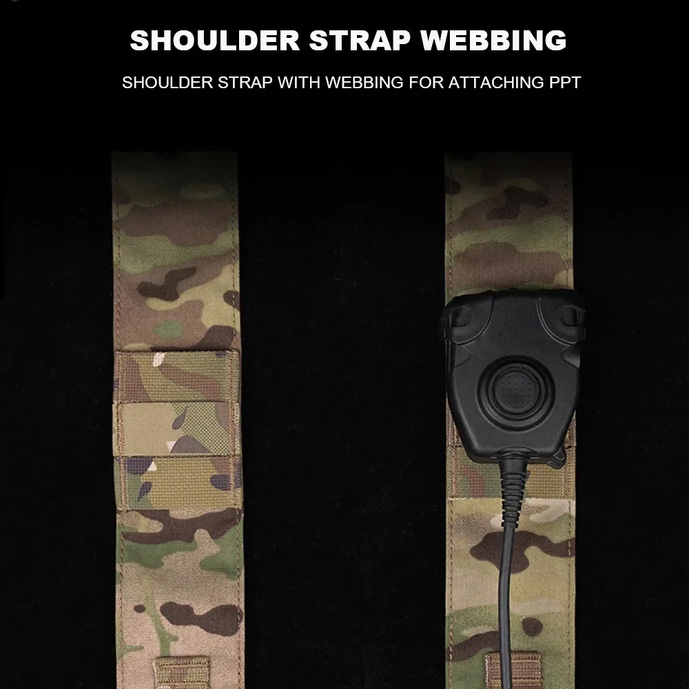 Alpha-plataforma de pecho táctica, sistema MOLLE, chaleco Modular de liberación rápida, bolsa para revistas Airsoft, riñonera de caza al aire libre, camuflaje - imagen 4
