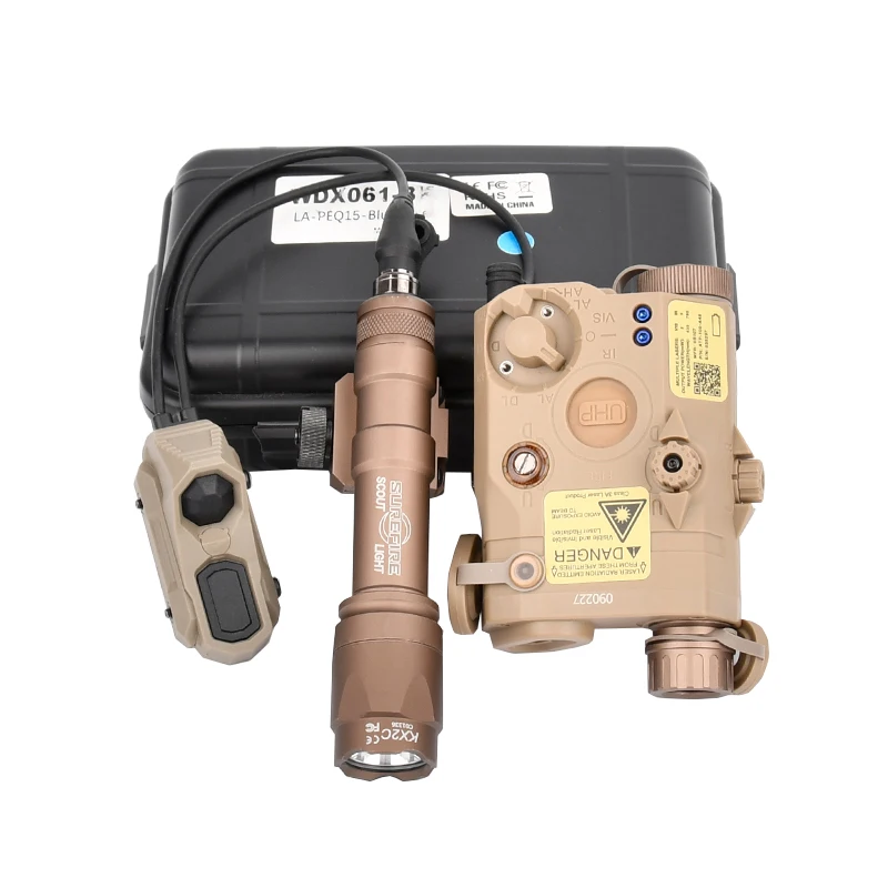 Surefir UHP PEQ 15 M300A M600C linterna AXON función de Control Dual interruptor ajuste 20MM Rail lámpara de Camping - imagen 4