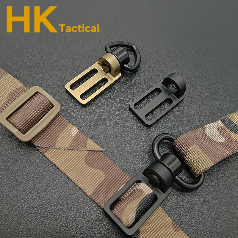 Adaptador táctico de eslinga Triglide de 2 a 1 punto, 1 unidad, Compatible con giratorios QD Swing, accesorios de caza Airsoft - imagen 4