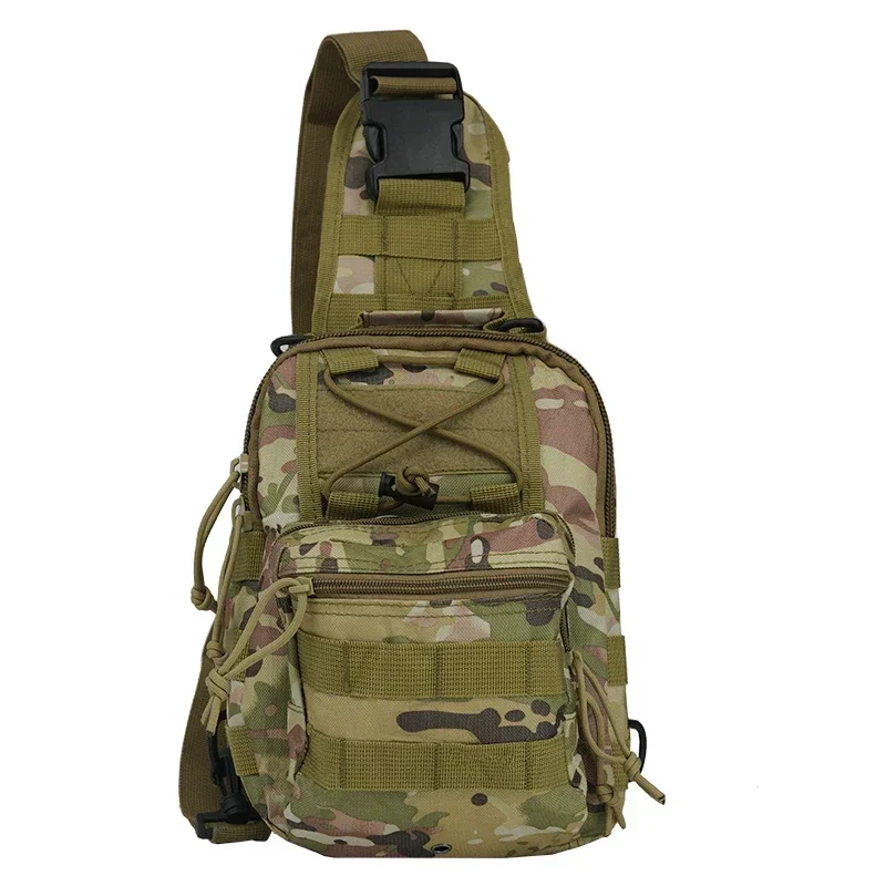 Bolsa táctica para el pecho, paquete de caza, funda para pistola, bolsa Molle para deportes al aire libre, bolso de hombro tipo bandolera, senderismo, Camping, ciclismo - imagen 3