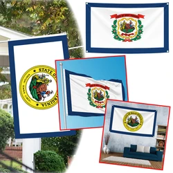 Bandera tapiz Virginia Occidental con emblema colgante poliéster