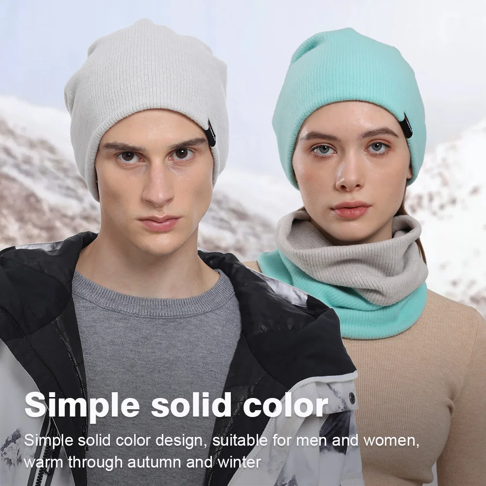 Gorro de punto suave para hombre y mujer, gorro de cobertura de Bandana para deportes al aire libre, correr, senderismo y esquí, Unisex - imagen 5