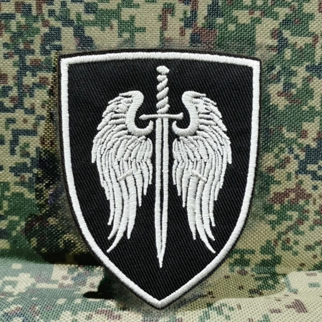 Mochila con gancho y bucle bordado "patrón del Arcángel", pegatina para ropa, insignia de moral táctica, parches, brazalete militar del ejército
