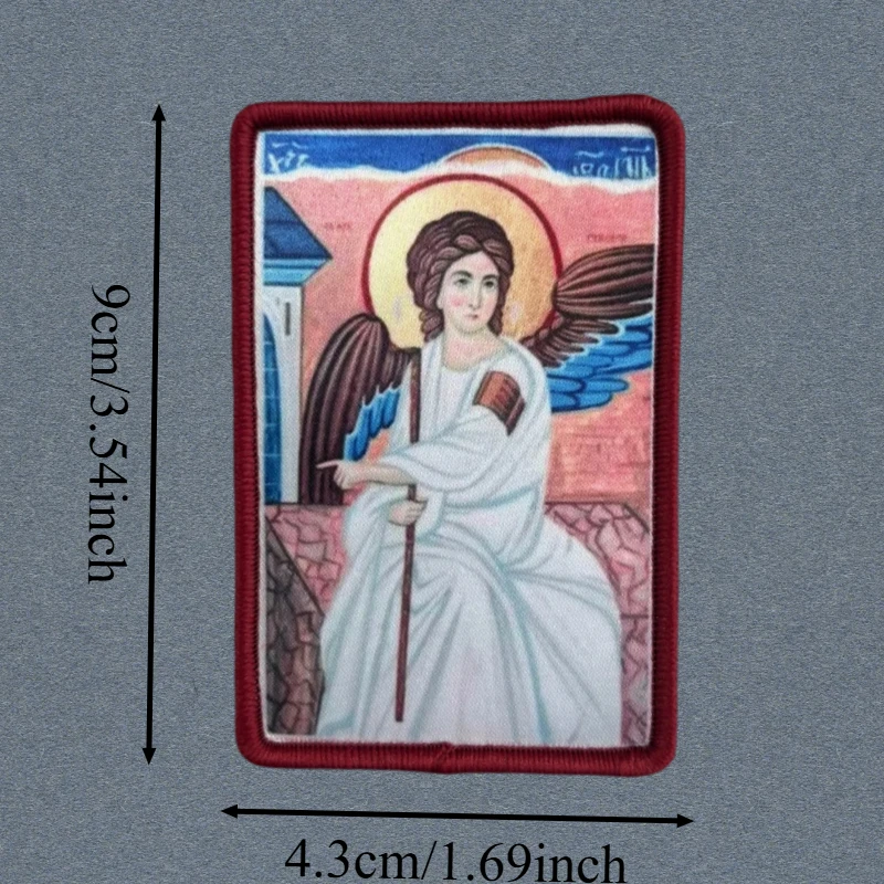 Parche estampado de madre de Dios, chaleco táctico, sombreros con gancho y bucle, insignia de moral, mochila, pegatinas decorativas, parches para brazalete para ropa - imagen 3