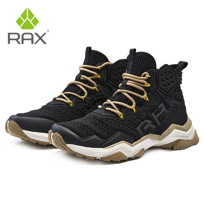 Rax-zapatos de senderismo para hombre, botas de caza transpirables, zapatillas deportivas de malla para deportes al aire libre, zapatos de Trekking informales ligeros de montaña para viaje - imagen 4