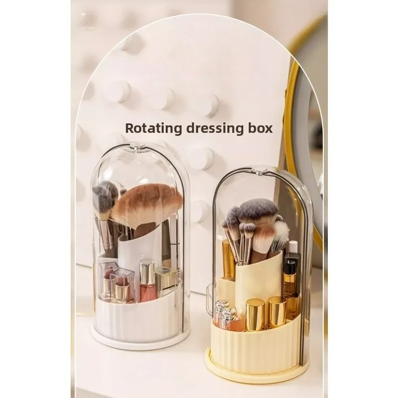 Organizador EDC giratorio antipolvo para maquillaje y brochas - imagen 2