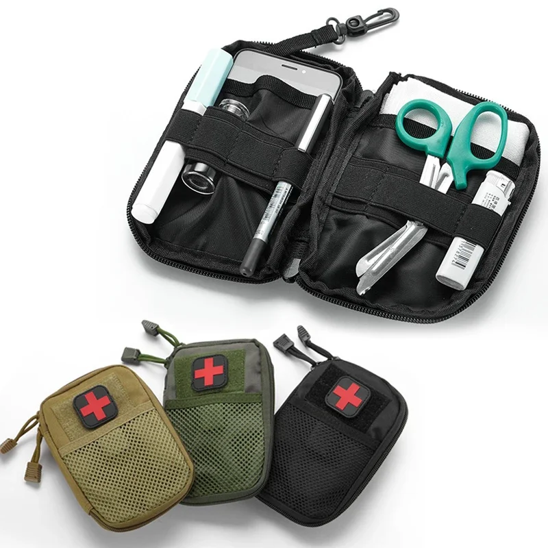 Bolsa Molle, bolsa médica táctica, bolsas de primeros auxilios EMT rasgadas, bolsa médica IFAK, bolsa de suministros de emergencia para exteriores, paquete de utilidad - imagen 4