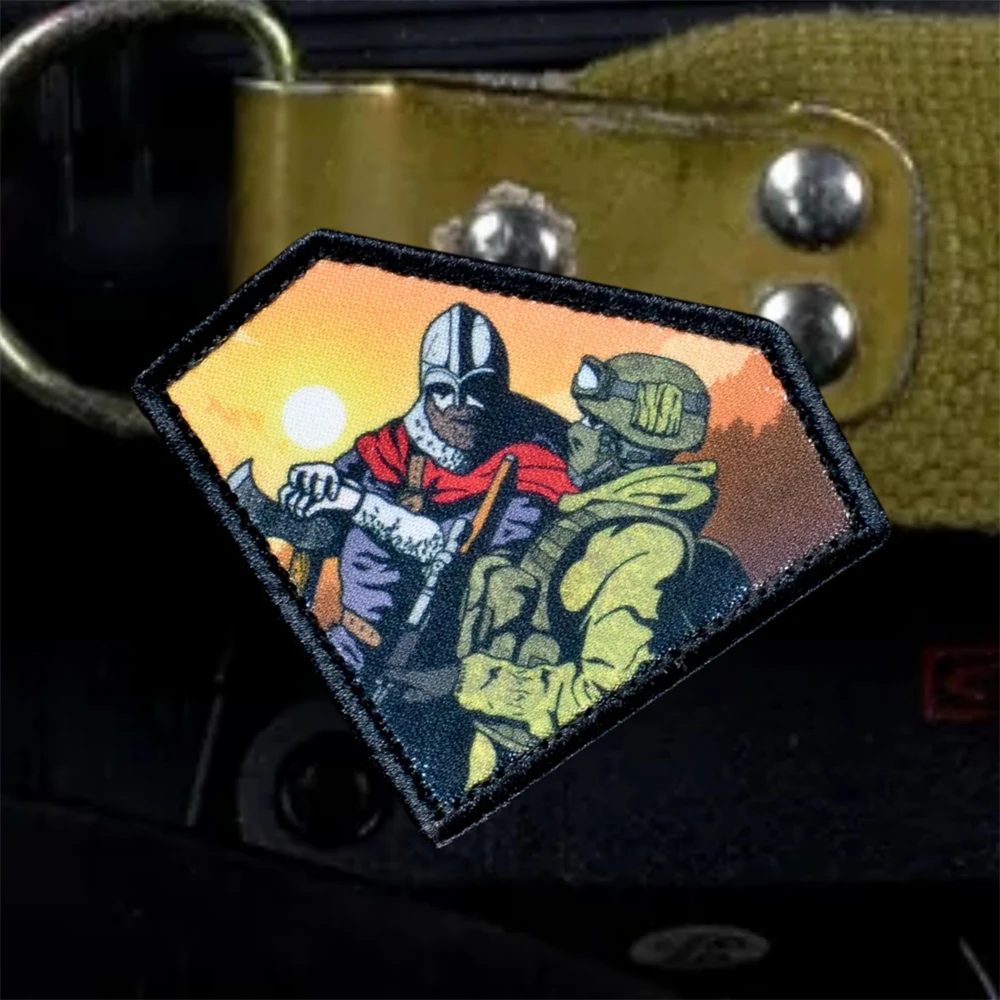 Parches impresos con insignia de moral de “genaciones”, brazalete táctico de soldado, gancho y bucle, accesorios para mochila militar rusa, pegatinas - imagen 2