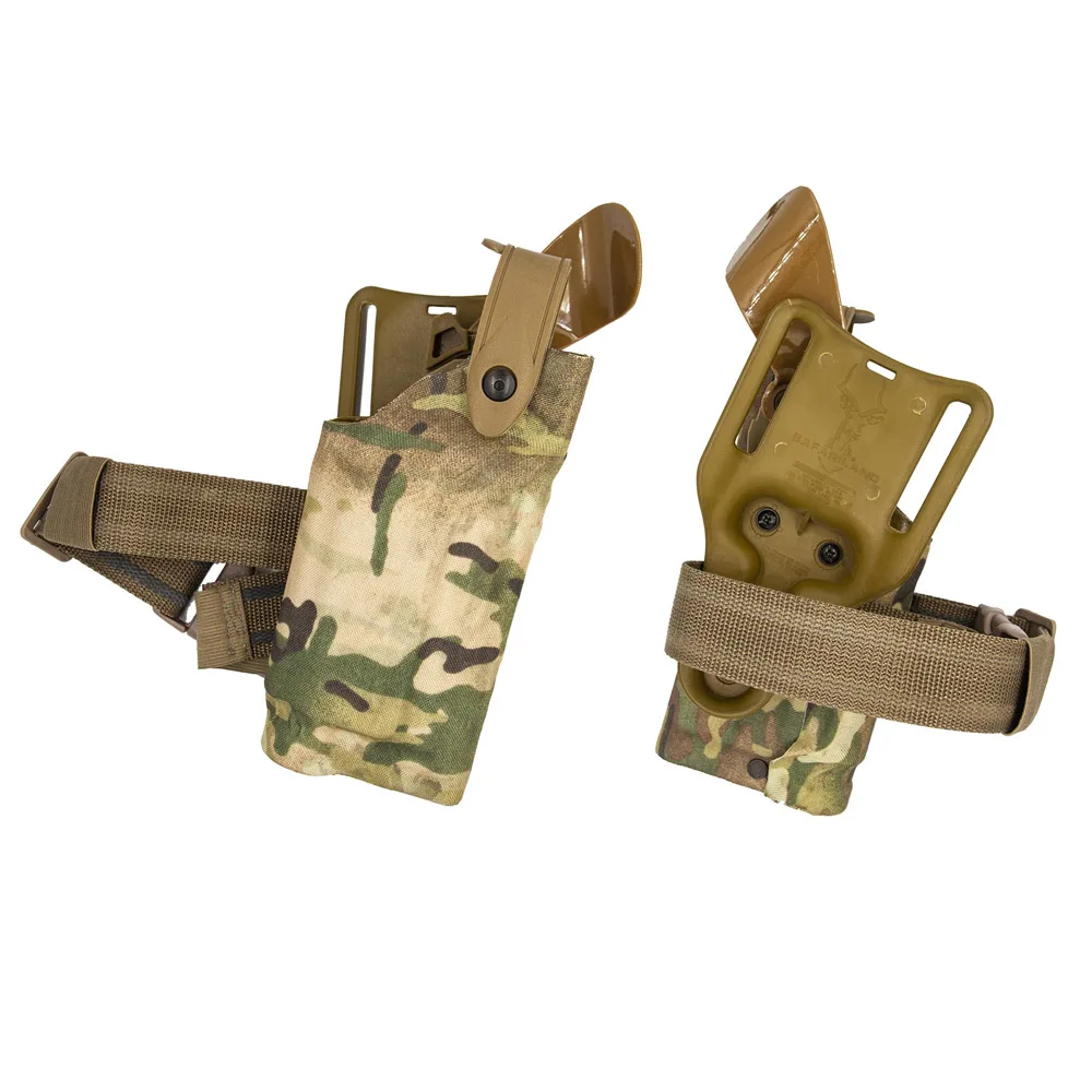 Funda táctica para diestros 6004 para USP/M & P X300/TLR-1, funda para cinturón Airsoft con sistema de liberación rápida QLS, adaptador de pierna caída - imagen 5