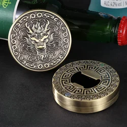 Abridor de botellas de cerveza con forma de cabeza de dragón 3D creativo con pegatina magnética para nevera, abridor de botellas multifuncional.