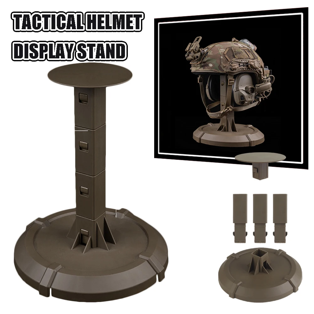 Estante de exhibición para casco táctico desmontable, organizador de equipo táctico de alta resistencia, soporte para casco de motocicleta, soporte para interior