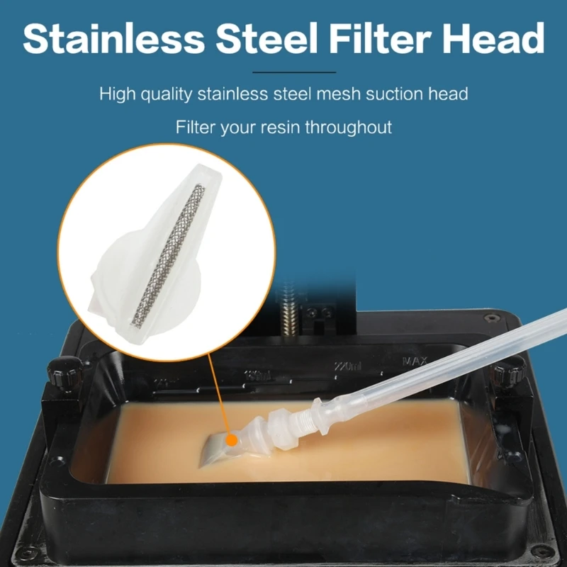 Dispositivo reciclaje resina para impresora 3D, recuperador eléctrico resina curado ligero, cabezal filtro - imagen 2