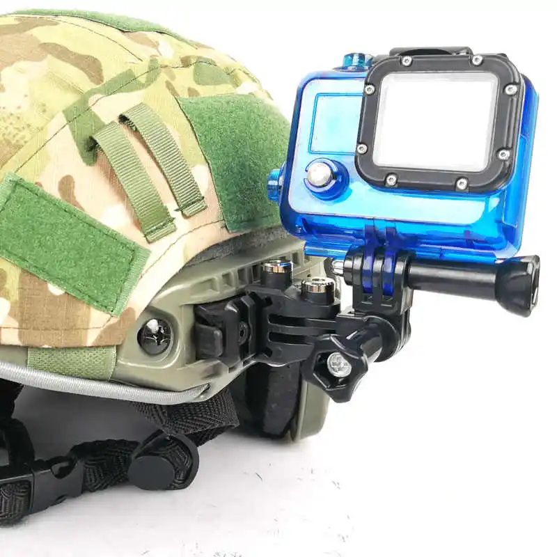 Soporte en riel multiángulo para casco de 20 mm para cámaras de acción y dispositivos de grabación - imagen 4