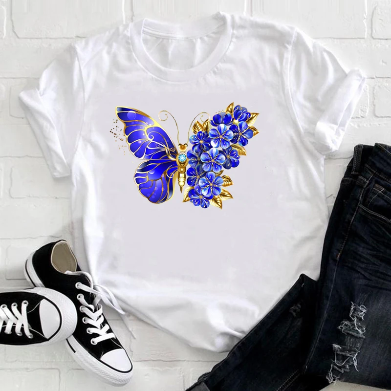 Pegatina térmica de flor de mariposa para ropa, transferencia de calor para ropa, unicornio, transferencia de hierro para ropa, apliques de camiseta - imagen 5
