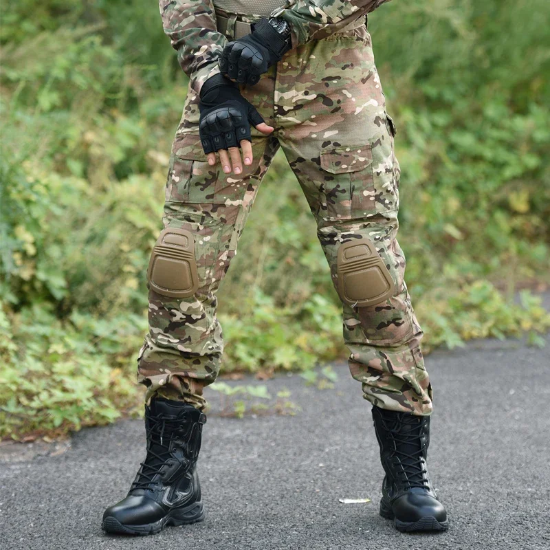 Traje táctico de combate CP, uniforme Softair, ropa para hombre, camiseta de senderismo, camisa de camuflaje, pantalones Cargo, conjunto para correr, ropa de campamento de verano - imagen 4