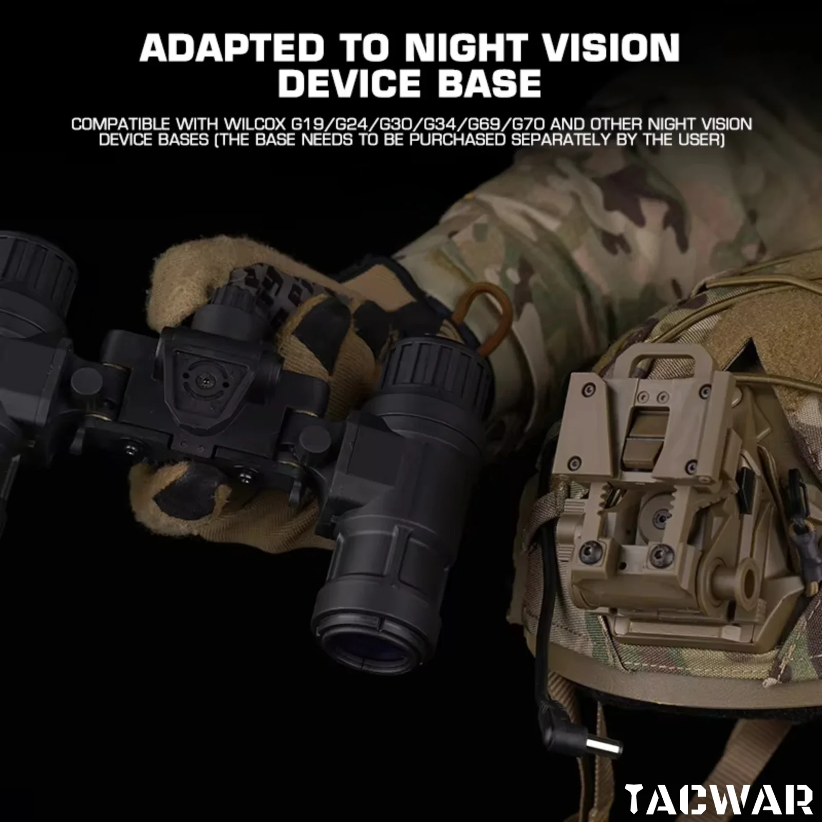 AN/PVS31 Gafas de visión nocturna binoculares de doble tubo, accesorios simulados con fusión térmica, casco Airsoft, accesorios para caza, Cosplay - imagen 3