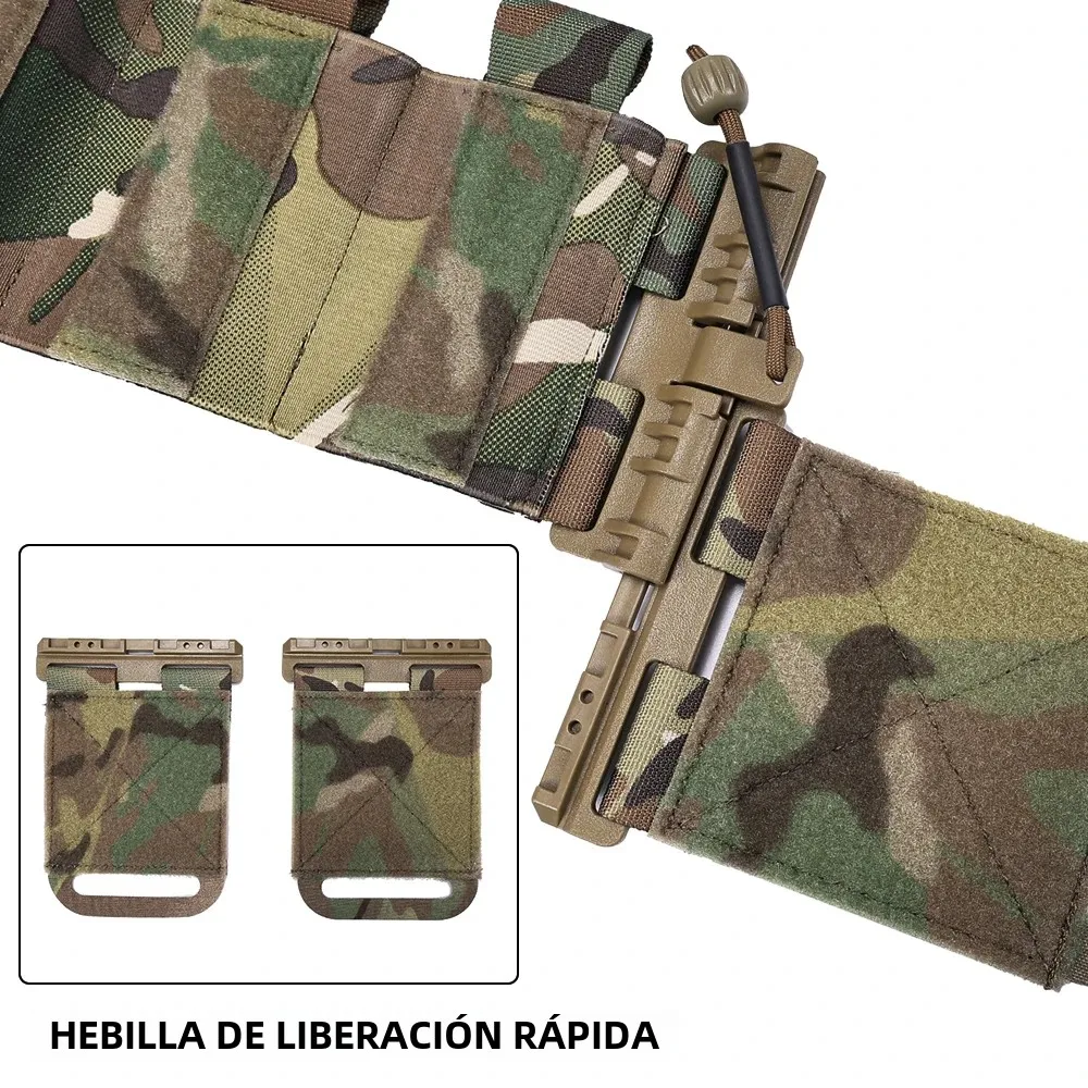 SINAIRSOFT-Chaleco táctico FCSK, cubierta de liberación rápida, portador de placa Universal, faja elástica, cubierta de cintura, chaleco, accesorios de engranaje - imagen 5
