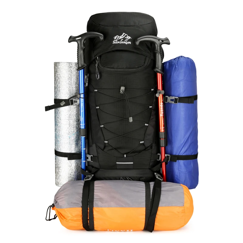 Mochila de Montañismo al aire libre con cubierta para la lluvia, viaje, Camping, senderismo, escalada, zapatos, mochila de hidratación de bolsillo - imagen 4