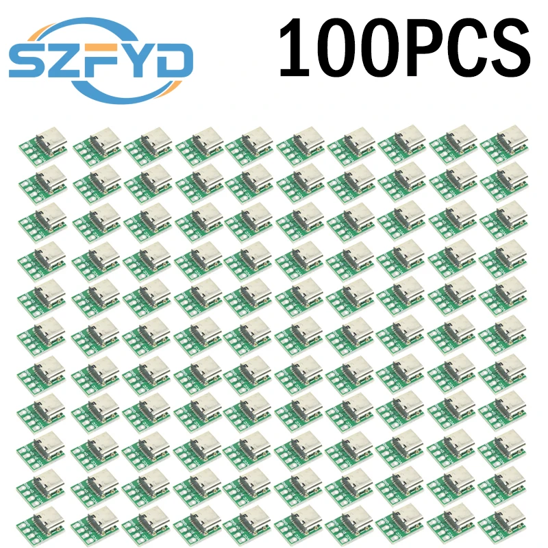 5-100 Uds conector USB 3,1 tipo C-adaptador de placa PCB de 16 pines, enchufe para transferencia de Cable de línea de datos - imagen 5