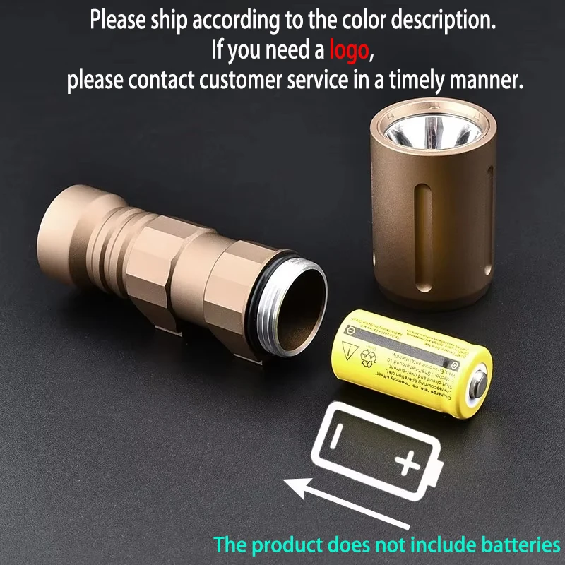 WADSN PLHv2 linterna 1000 lúmenes LED Scout luz táctica de Metal PLH-v2 lámpara de caza arma de foco con interruptor constante - imagen 4