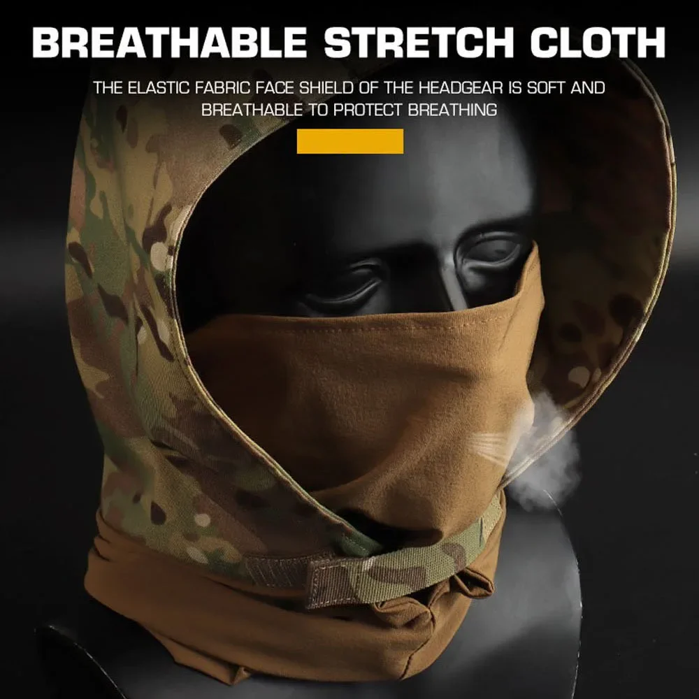 Casco táctico máscara de cara completa transpirable al aire libre caza deporte senderismo noche casco Airsoft paintball Halloween Cosplay Prop - imagen 3