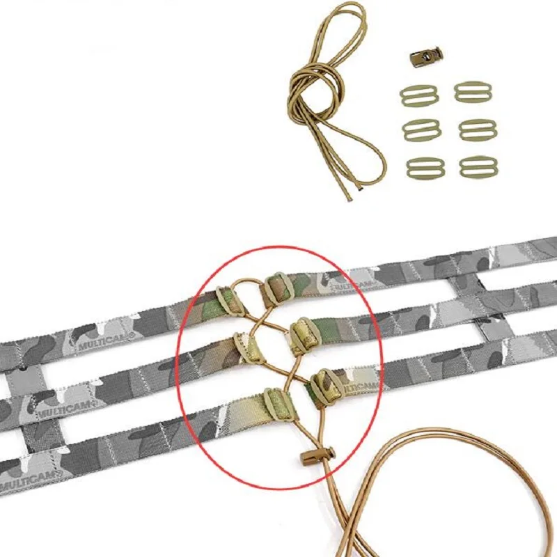 CB BK Chaleco esquelético de 3 bandas Cinturón envolvente lateral Cuerda de conexión elástica - imagen 2