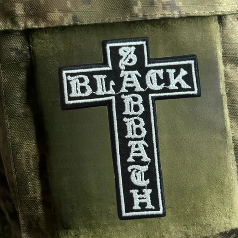 Parche bordado 3D con cruz de oración, chaleco táctico, insignia de moral con gancho y bucle, pegatinas decorativas para mochila, parches para brazalete para ropa