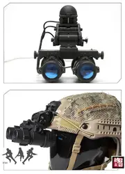 FMA Hunting Dummy Airsoft AVS-9 NVG modelo + función ANVIS6/9 soporte para casco + caja de batería/equipo táctico de Paintball
