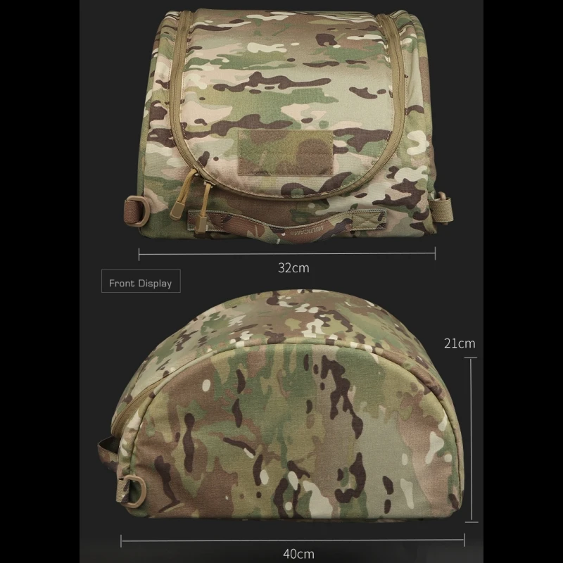 Bolsa de almacenamiento para casco táctico, paquete de mano multiusos para exteriores, motocicleta, ciclismo, senderismo, caza, equipo para casco Airsoft - imagen 5