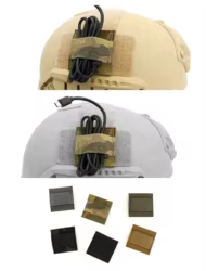 Cinta de empaquetado de cables tácticos para cascos/auriculares/cables de teléfono satelital para organización y orden.