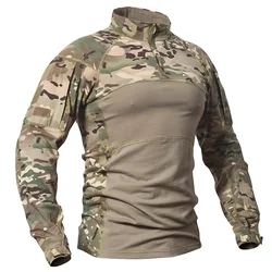 Camisa táctica Multicam – algodón para hombre resistente