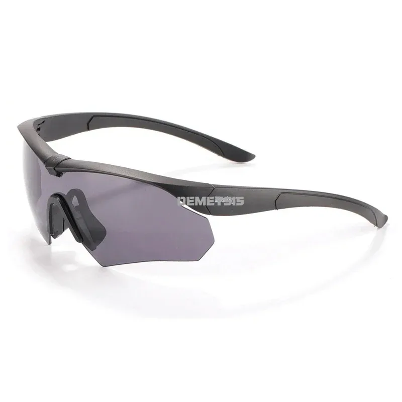 Juego de 3 lentes, gafas de tiro tácticas a prueba de viento y polvo, gafas protectoras de seguridad Milit Airsoft, gafas de sol deportivas para caza y senderismo - imagen 5