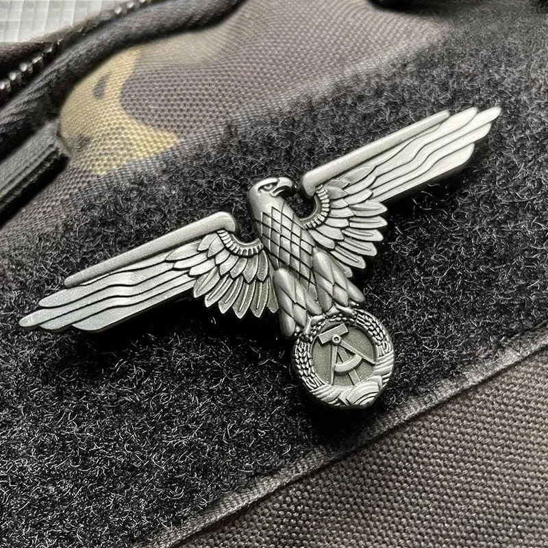 Insignia de moral alemana este, parche de gancho y bucle, parches militares tácticos de águila de Metal de Alemania este para mochila, pegatina, emblema de combate - imagen 2