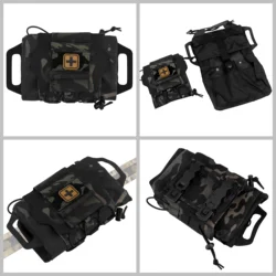 Botiquín de primeros auxilios táctico, bolsa Molle EMT para chaleco y cinturones, paquete de emergencia portátil para caza al aire libre, senderismo, combate