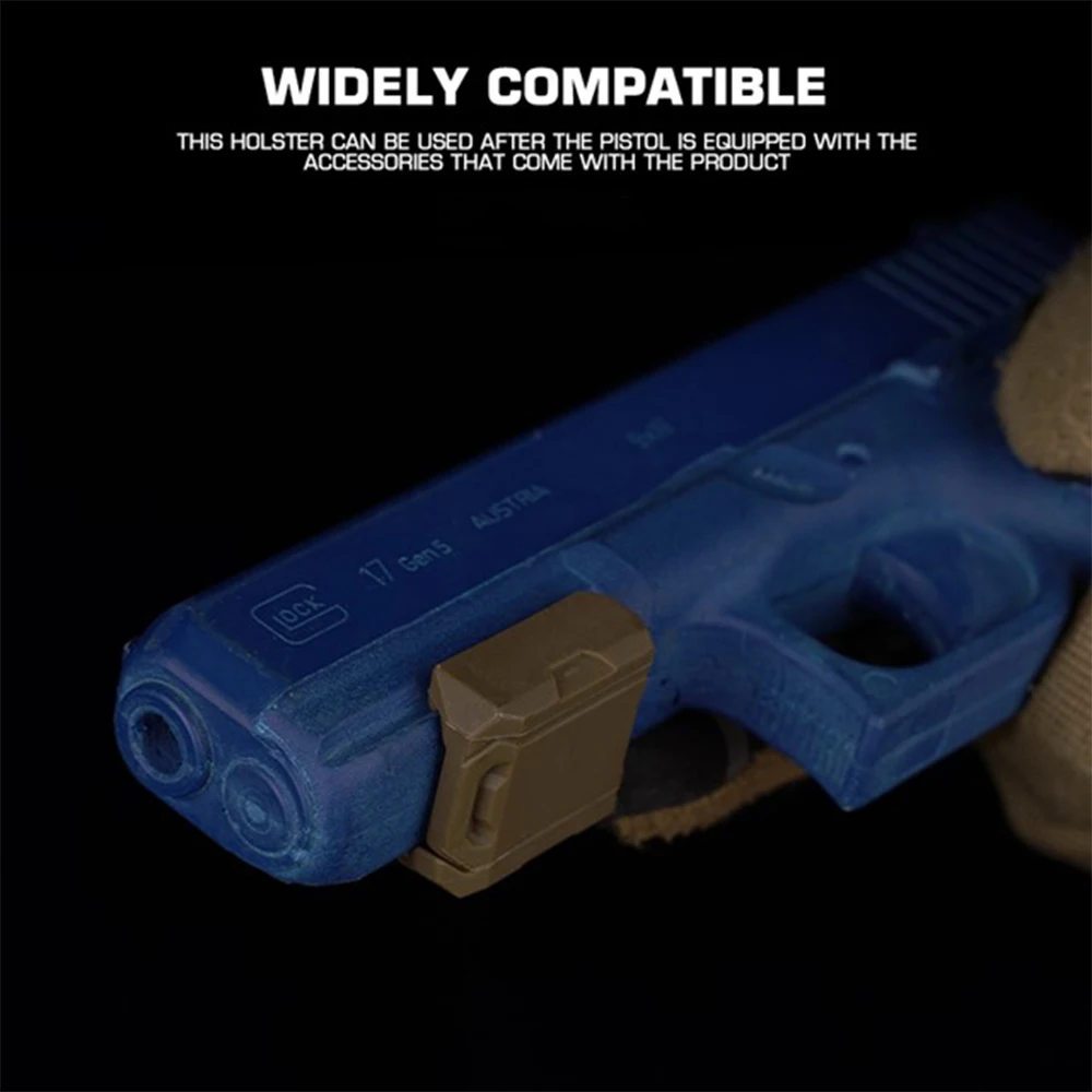 Funda táctica universal para pistola con Kit de liberación rápida QLS, ajuste de ángulo, adaptada a cinturón de 2,5 pulgadas, equipo de caza Airsoft - imagen 4