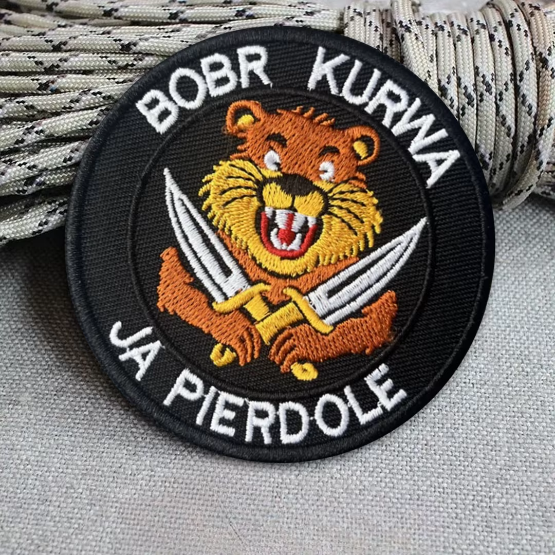 BOBR parche táctico bordado con velcro tipo chevron para MOLLE - imagen 3