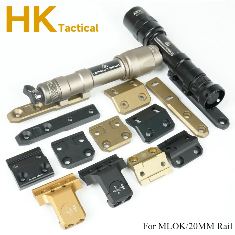 Linterna táctica de montaje Vertical en línea M300 M600 PLHV2, montaje extensible, accesorios de luz de caza aptos para MLOK/20MM - imagen 2