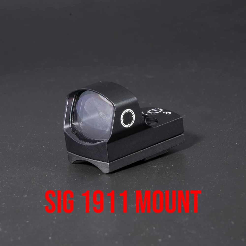 Mira táctica LP Delta 3.5MOA Reflex CQB, punto rojo con placa de montaje para pistola de escopeta AR, caza táctica, alcance cerrado - imagen 5