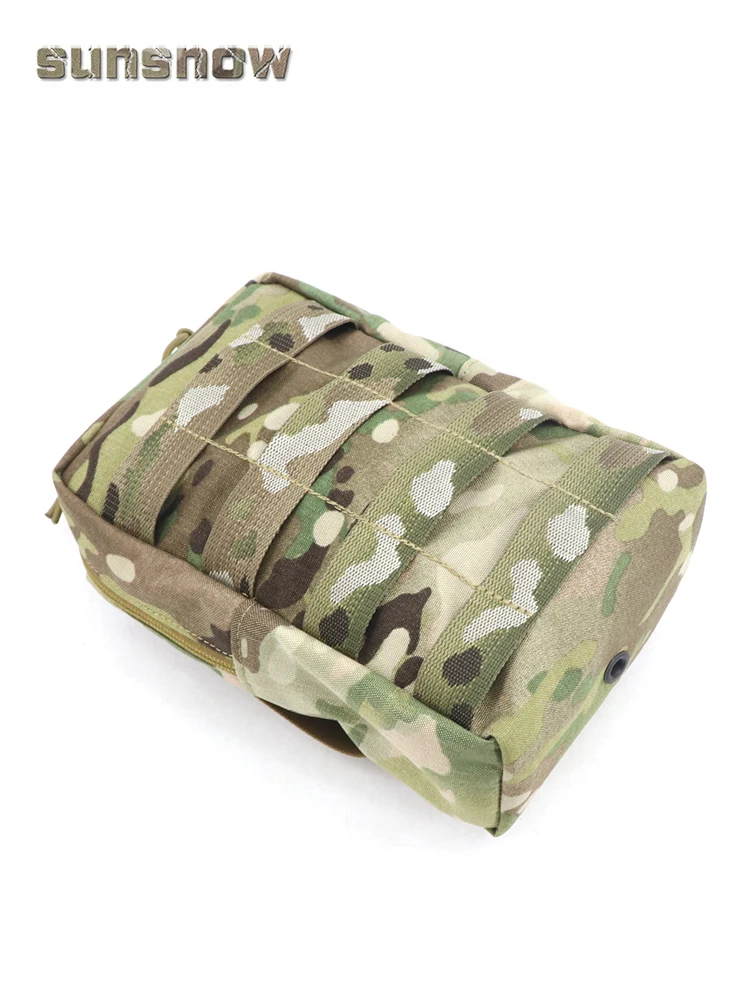 Chaleco táctico para deportes al aire libre, bolsa vertical MOLLE, bolsa larga para artículos diversos - imagen 4