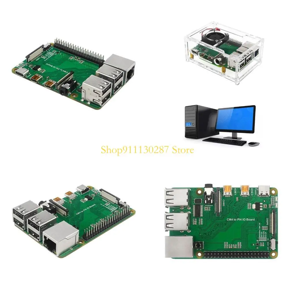 J1HC ForraspberryPi CM4 a PI4B Adaptador expansión placa con cámara ysi