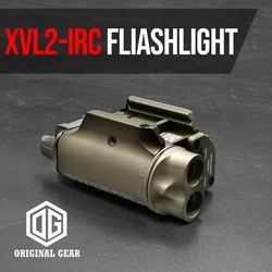 XVL2 IRC Linterna táctica LED con láser rojo e iluminador IR para caza