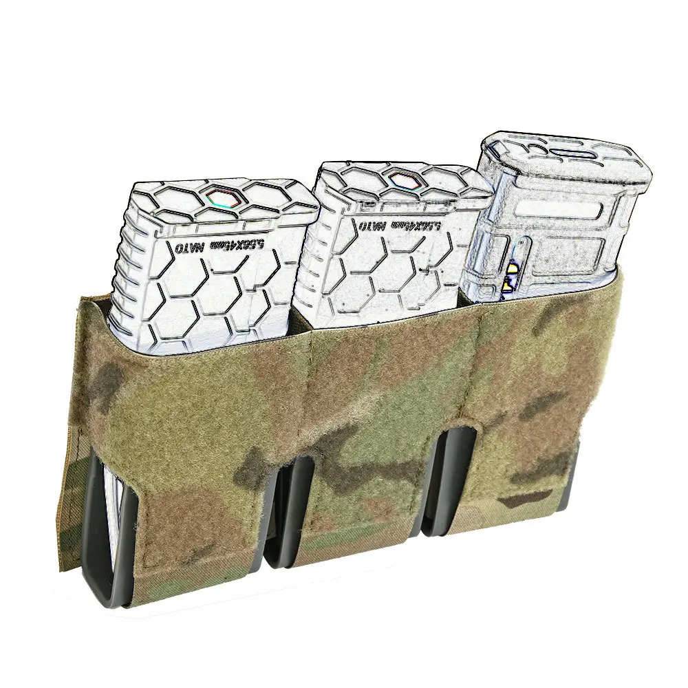 KTS Triple 556 Solapa Frontal Portaplacas Caza Bolsa M4 AR15