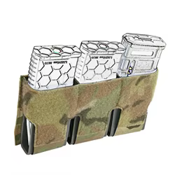 Solapa frontal KTS Triple 556, bolsa para revistas M4 AR15 MAG, Clips incorporados, recuperación rápida FCPC FCSK 2,0, portador de placa, chaleco de caza