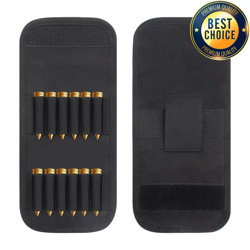 Táctico 12 Rifle redondo escopeta carcasa municiona pistola bala recarga titular Molle Mag bolsa munición cartucho redondo titular caza - imagen 5