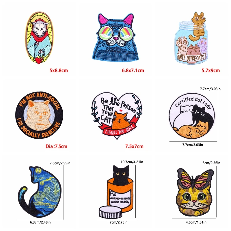 Parche bordado adhesivo animales – Para coser o planchar en ropa o mochila - imagen 4