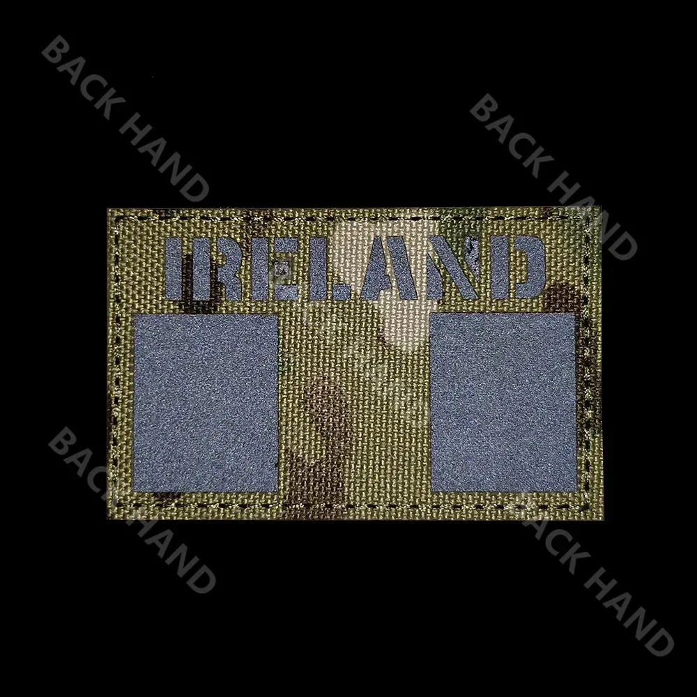 Parches IR bordados para el brazalete, parche mágico reflectante, Bandera de Irlanda - imagen 3