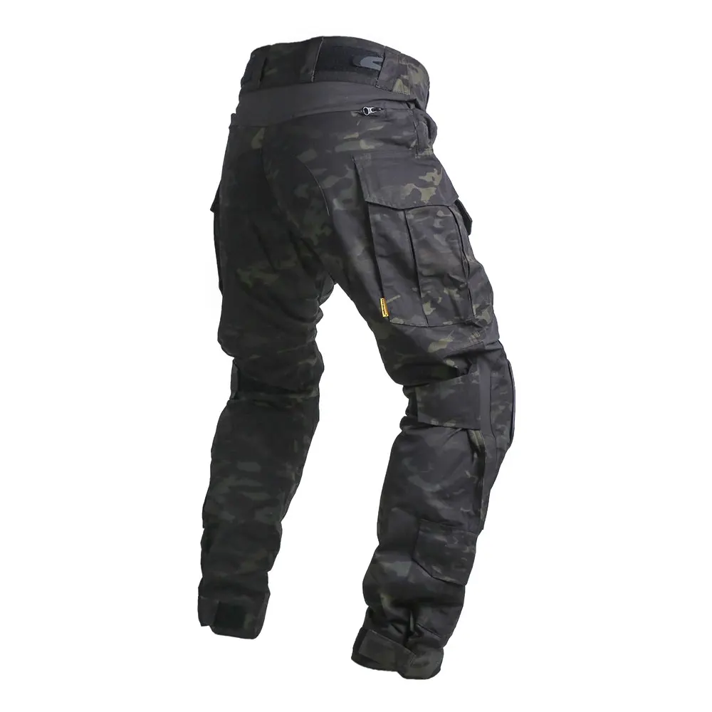 Emersongear-Pantalones extendidos tácticos G3 para hombre, Pantalón Cargo de trabajo, caza, senderismo, entrenamiento de combate, Airsoft, Nylon, versión larga MCBK - imagen 4