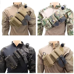 Bandolera táctica MOLLE pecho y hombro preconstruida para equipo