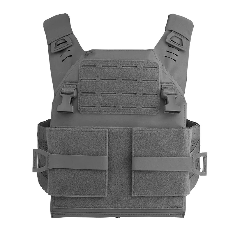Placa de transporte de seguridad ajustable, chaleco táctico protector ligero, sistema Molle, portador de placa - imagen 2