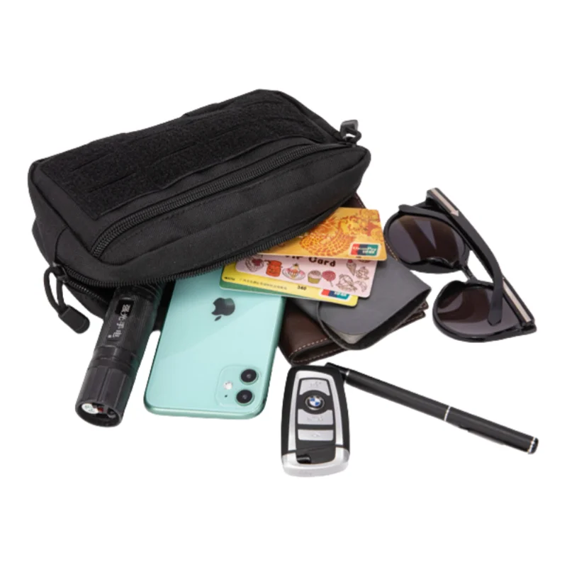 Bolsa colgante con función de accesorios MOLLE para exteriores, bolsa de almacenamiento para cintura de caza - imagen 5